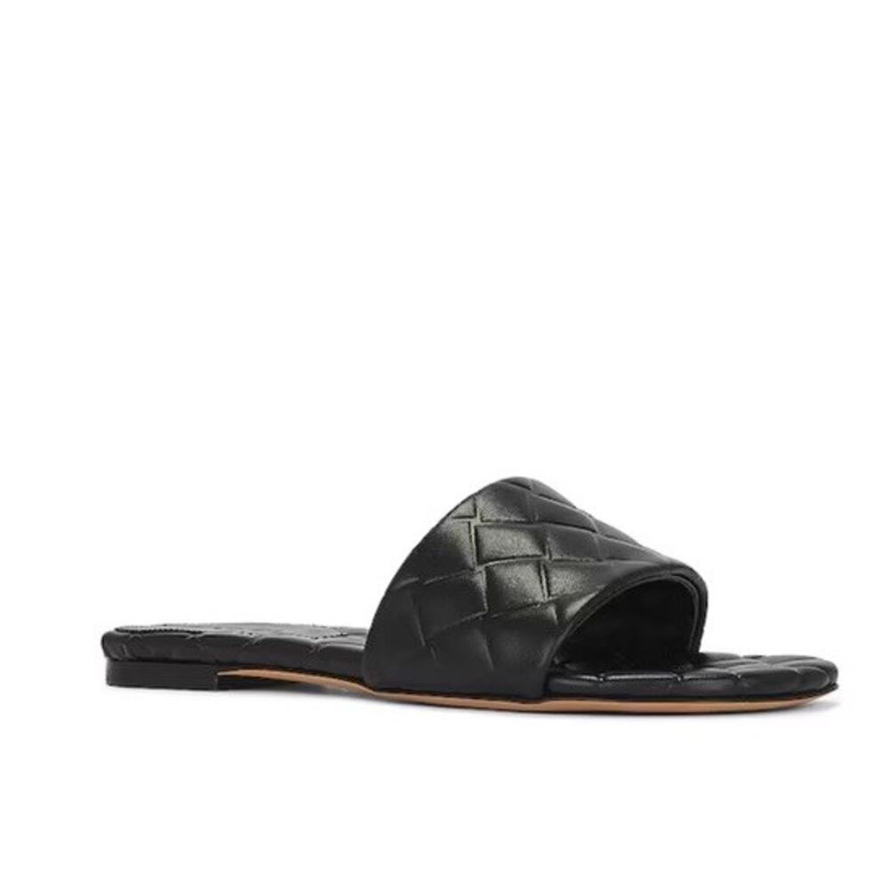 BOTTEGA VENETA Flat Sandal Black Sz 38 US Sz 8 $890